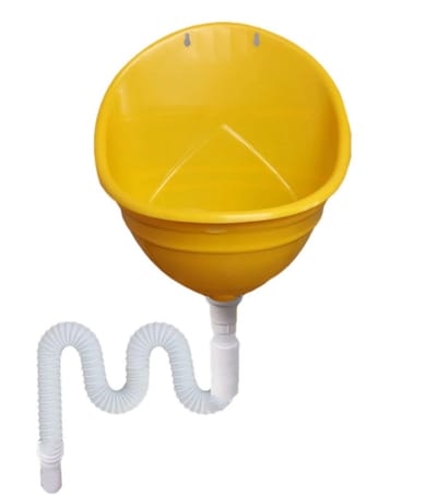 Draagbaar Urinoir - Mobiel Toilet Urine - Buiten Gebruik - Grote Uitvoering - 295 x 24 x 345 cm - Wit