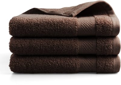 Katoenen handdoek - 3 stuks - 50x100 - chocoladebruin
