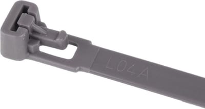 TD47 Hersluitbare Kabelbinders 7.6 x 100 mm Grijs - Tie wraps - Tyraps