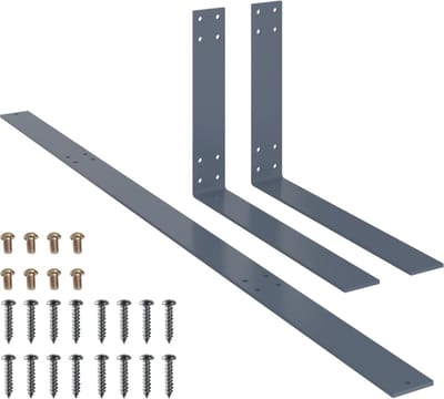 vidaXL - Rugleuning - voor - palletbank - 110 - cm - ijzer - lichtgrijs