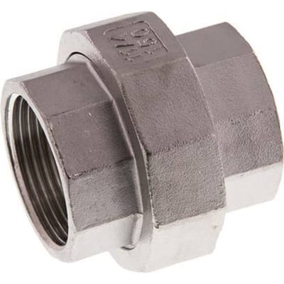 Rp 1 1/4'' RVS Borstnippel 3-delig met Conische afdichting 16 Bar - FL2S-F-SH-114R-C
