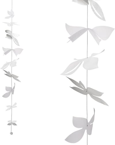 Decoratieve zilveren ketting 120 cm - voor een warme interieursfeer