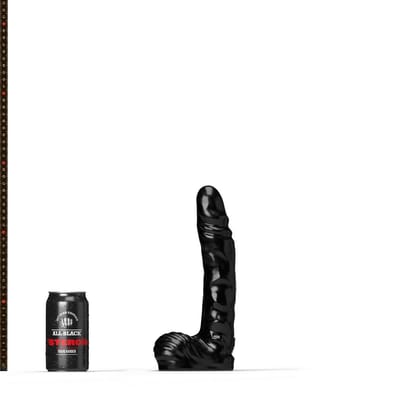 All Black Steroïd - The Jock - Dildo - 26,5 x 5 cm - zwart