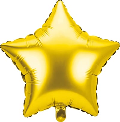 Foil balloon - Star gold