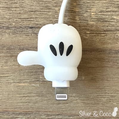 SilverAndCoco® - Kabeldiertjes / Kabelprotector / Kabelbeschermer Mobiele Telefoon Kabel Lader beschermer / Kabelbijter iPhone iPad Android oplader - Handschoen