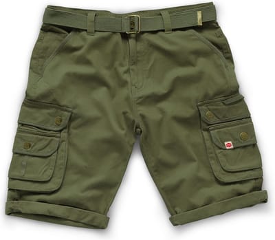 Scruffs Cargo Shorts-Legergroen-32