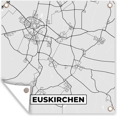 Tuin poster Stadskaart - Plattegrond - Kaart - Euskirchen - Duitsland - 200x200 cm - Tuindoek