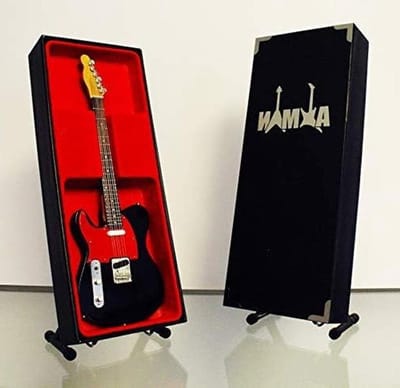 Miniatuur Gitaar - Replica Instrument - Muziek Decoratie - Handgemaakt Ornament - 25 cm Hoog