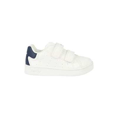 GEOX ECLYPER PEUTER Sneakers - WIT/NAVY BLAUW - Maat 23