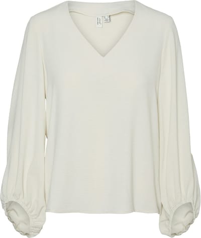 VERO MODA - VMOLIVIA L/S V-NECK TOP WVN BTQ GA - Dames - Blouses