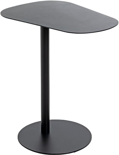 Moderne Metalen Bijzettafel Zwart Rechthoekig 53x38x60 cm