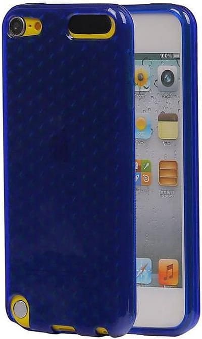 Diamant TPU Hoesjes - Hoesje Geschikt voor iPod Touch 5 Donker Blauw