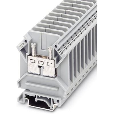 Phoenix Contact 0704076 Doorgangsserieklem 10.2 mm Schroeven Grijs 50 stuk(s)