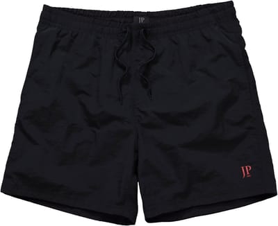 JP 1880 - Heren - Zwemshorts beachwear elastische band - Zwart - Maat L