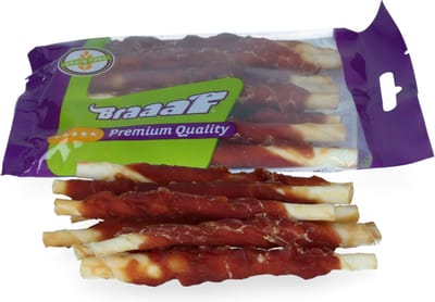 Braaaf Roll Sticks eend - hondensnacks - hondensnoepjes - honden kauwsticks - kauwstaafjes