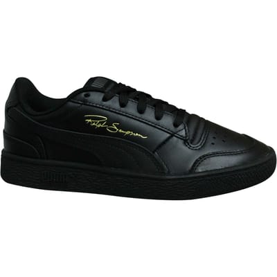 Puma x Ralph Sampson Lo Zwart Leer Lage Lace Up Herentrainers 370846 09