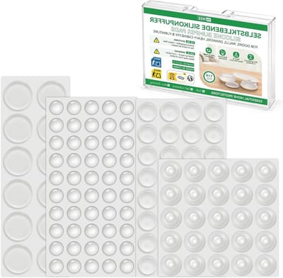 Transparante Beschermbuffers - 119 Stuks, Elastische Meubelbuffers, Deurstopper en Schokdempers voor Meubels, Kasten en Lades in 4 Maten