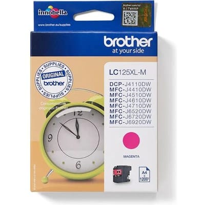 Brother Inktcartridge LC-125XLM Magenta Hoge capaciteit