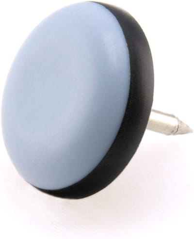 Meubelglijders Teflon - Vloerbeschermers Rond - Meubels Verplaatsen - Eenvoudig Spijkerbevestiging - 40 mm Diameter - Grijs Blauw