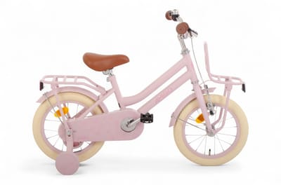 AMIGO Bella Meisjesfiets - Kinderfiets voor Meisjes- 14 Inch 24 cm - Terugtraprem - Roze