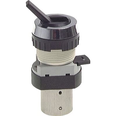 3/2 M5 Tuimelschakelaar Ventiel Zwart 0-12bar/0-168psi 30.5mm Airtec