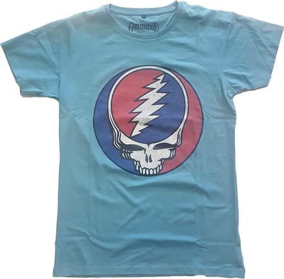 Grateful Dead - Steal Your Face Classic Heren Tshirt - XS - Blauw