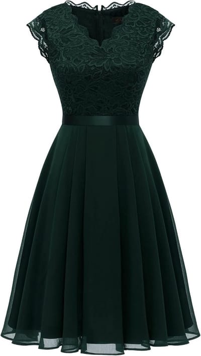 Dames Avondjurk Lang Chiffon Kant Vrouwtelijke Bruiloftsgalajurk Elegant Licht Getailleerde Pasvorm Korte Mouwen Galafeest Gala