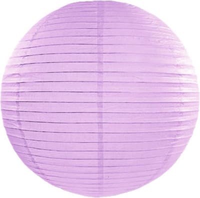 Partydeco - Decoratieve lampion lavendel 35 cm - Lampion sint maarten - lampionnen - Sint maarten optocht - lampionnen papier