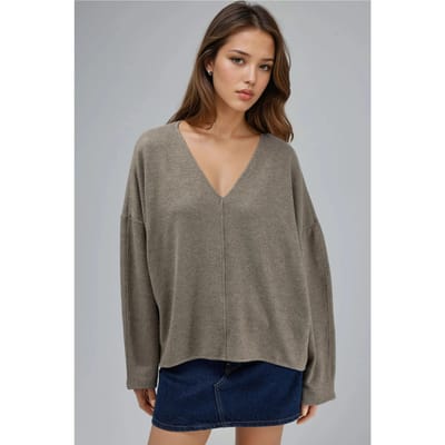 V-hals Lange Mouw Blouse