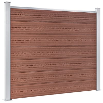 vidaXL - Schuttingpaneel - 180x146 - cm - HKC - bruin
