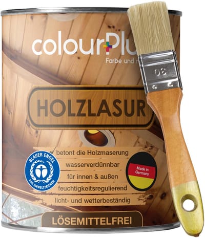 ColourPlus Houtbeits - Weerbestendige Houtolie - Met UV bescherming - Wit zijdeglans - 750 ml