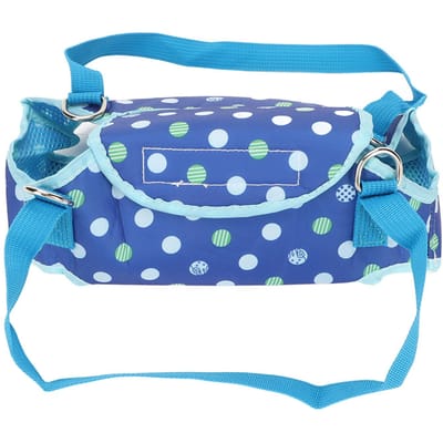 Hond Tilharnas Ondersteuning Ademend Wasbaar Draagbaar Hond Draagband Harness met Dubbele Lendestrippen voor Kleine Honden M Blauw M