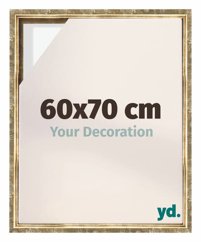 Your Decoration - Baklijst 60x70 cm - Goud Antiek - Baklijst voor Canvas - MDF - Lyon