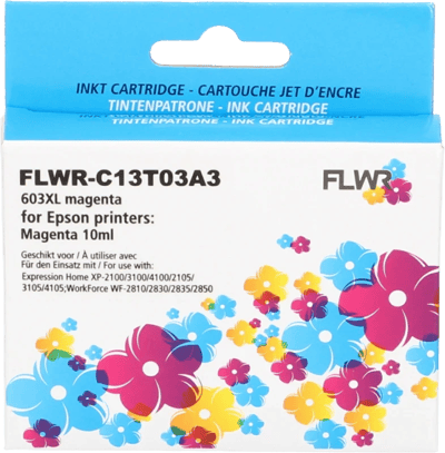 FLWR - Inktcartridge / 603XL / Magenta - Geschikt voor Epson