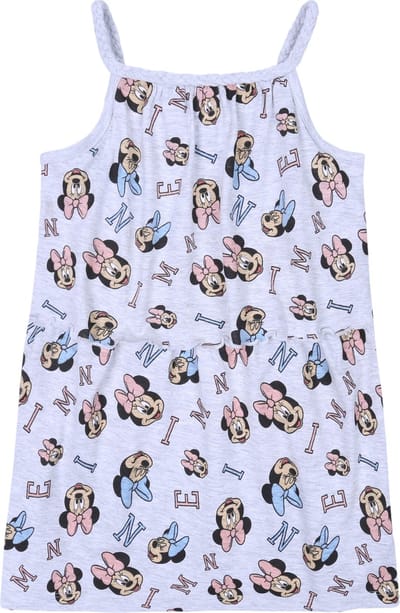 Grijze MINNIE Disney jurk voor zomermeisjes