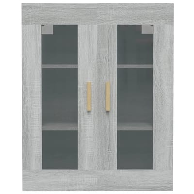 vidaXL - Hangkast - 69,5x34x90 - cm - grijs - sonoma - eikenkleurig