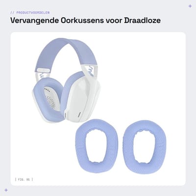 Dailygoods - Vervangende Oorkussens voor Draadloze Gamingheadset