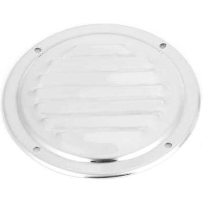 Rond luchtrooster van roestvrij staal van maritieme kwaliteit Louver ventilatierooster Lamellen ventilatorrooster Afdekkap white