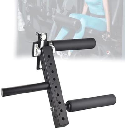 Beenverlenging Trainer - Squat Rack Accessoire - Gespierde Benen - 8 Instelbare Niveaus - Max 200 kg - Zwart