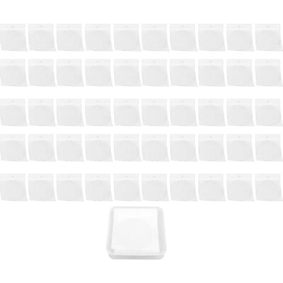 Koffiecapsule Aluminiumfolie Deksel Zelfklevend Wegwerp 59MM Koffiepad Deksel voor Koffiemachine 50pcs white