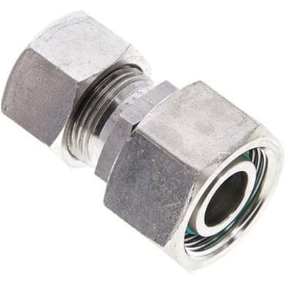 15L & 18L RVS Rechte Snijringkoppeling Draaidoorvoer 315bar FKM O-ring en Afdichtconus ISO 8434-1