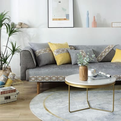 nieuwe Chinese Stijl Chenille Bankhoezen Alle seizoenen Woonkamer universeel Bankkussen Antislip Bankovertrek Rugleuninghanddoek Decor 70x70cm 1pcs