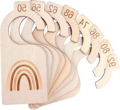Divisoren voor Baby Kleding - Set van 7 Grijpers voor Organisatie in de Babykamer en Kledingkast