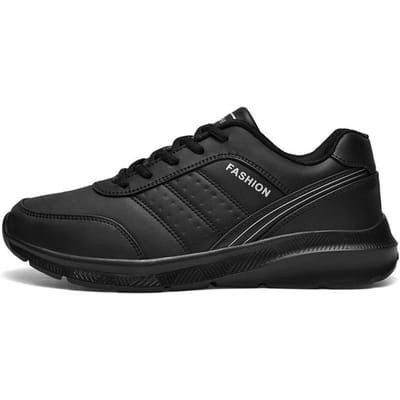 Nouvelle Mode Chaussures Décontractées Blanches pour Hommes Grande Taille Cuir de Haute Qualité Confortable Baskets pour Hommes 48 Antidérapantes Chaussures de Marche pour Hommes 47 46 noir