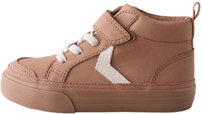Next - Jongens - Chevron-laarzen elastische veters en klittenband en met brede pasvorm (G) - Bruin