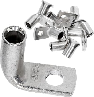 10 stuks Kalitec KA3-L6 standaard buiskabelschoenen haaks 16mm² M6 I zonder kijkgat I 90° I Made in Germany