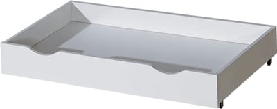 Basic Ladenkast / Kofferlade voor Babybed 120x60 – Praktische Opberglade op Wielen – Wit – Duurzaam & Ruim