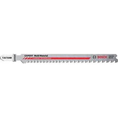 BOSCH decoupeerzaagblad Expert T 367 XHM, Multimateriaal, L 132 mm, Hardmetaaltechnologie, progressieve tandsteek, 3 stuks
