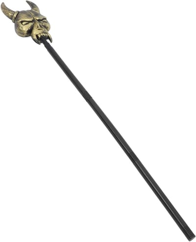 Halloween Wandelstok - Cosplay Accessoire - Feest Podiumgebruik - Duurzaam Lichtgewicht - 105 cm - Zwart
