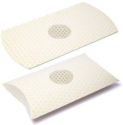 Kussendoos Xl Witgouden Bloem Des Levens --verpakking van 10 stuks - 35,5x25,4cm - 35.5x25.4cm
